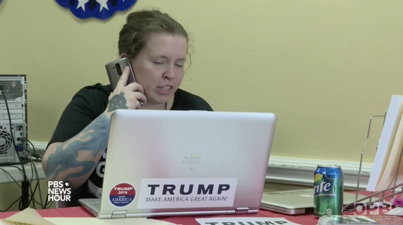 PBS News Story on First-Time Trump Voters Prominently Displays Longtime White Power Tattoos 