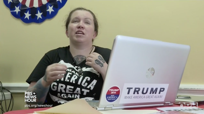PBS News Story on First-Time Trump Voters Prominently Displays Longtime White Power Tattoos 